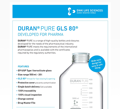 DURAN® PURE GLS 80® - 制药行业专用